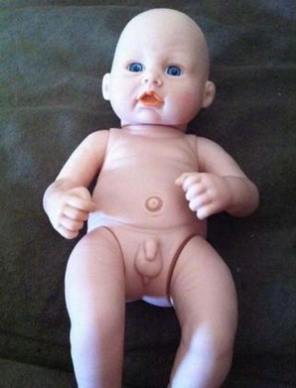 The doll with a tiny penis