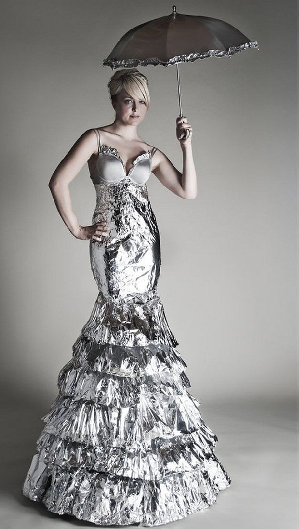 The Aluminum foil gown