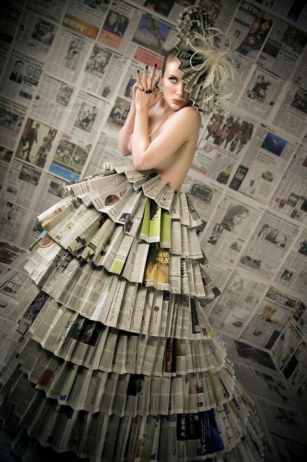 The newspaper dress