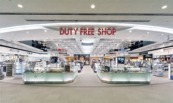 shopping at the duty free shops