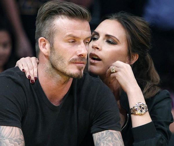 David Beckham and Victoria