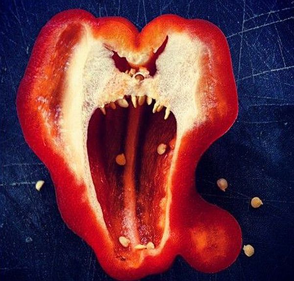 Horrified capsicum