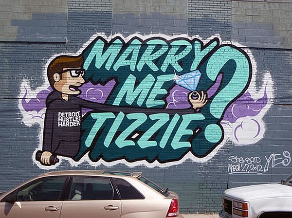 The Graffiti Marriage Proposal