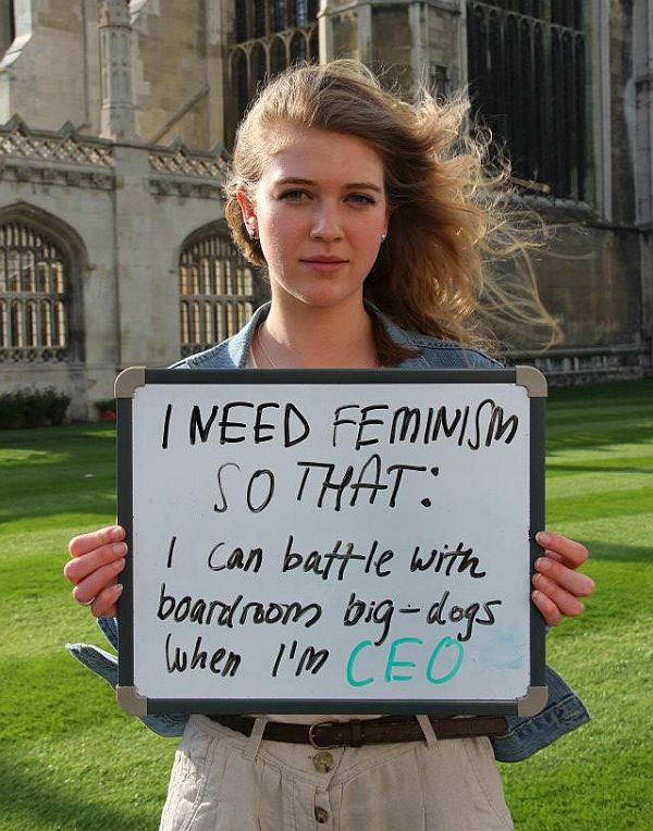 “I need feminism because…”