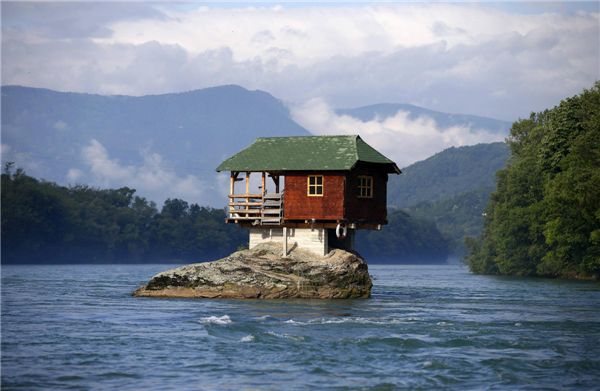 Home on a rock, Serbia